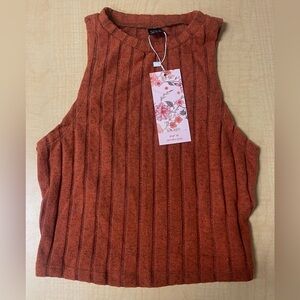 Women’s SheinMod sleeveless top copper colored really cute/ super soft XS/2